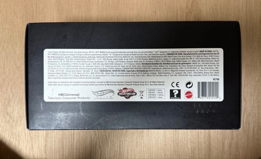 s*ん様 ホットウィール 1/18 K.A.R.R. 「ナイトライダー」 [BC